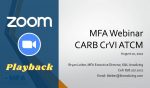 Zoom Playback Link – MFA’s August 10th CARB Webinar